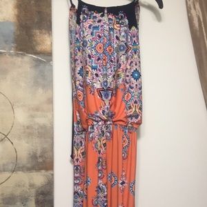Patterned maxi dress